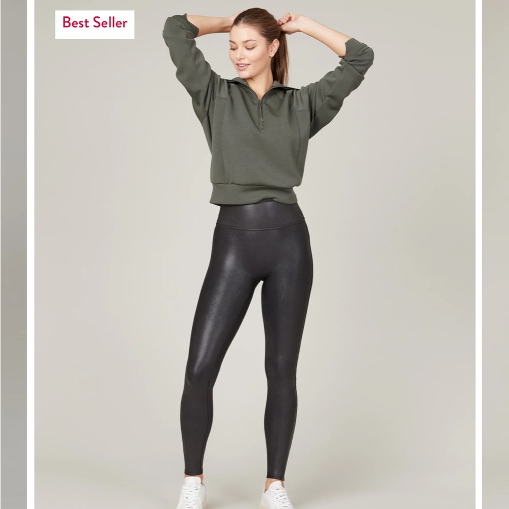 Spanx faux leather leggings.